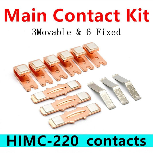 HIMC-220 AC Contactor Spare Parts Main Contact kit Moving and Stationary Contacts.
