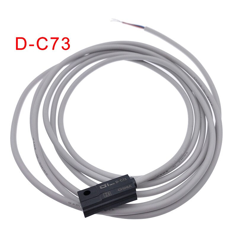 5PCS D-C73 for Air Pneumatic Cylinder Magnetic Reed Switch proximity sensor DC/AC 5V-120V.