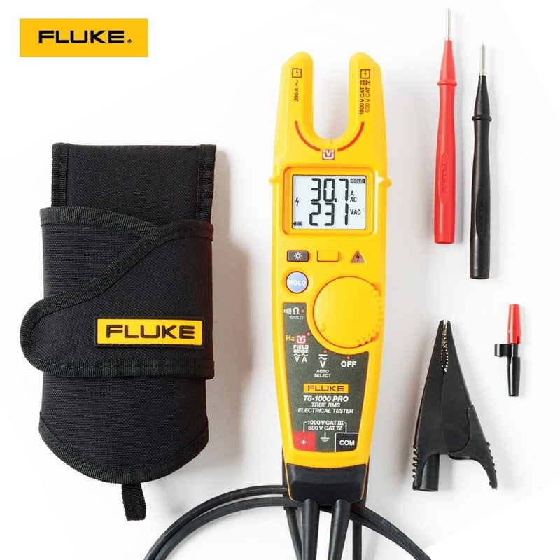 FLUKE T6-1000 PRO Clamp Ammeters 1000V AC/DC Non-Contact Voltage Clamp Meter  Continuous Current Electrical Tester True RMS.