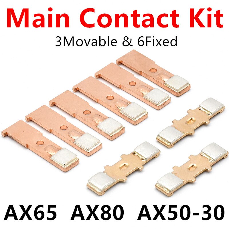 Main Contact Kit For AX65-30 AX80-30 AX50-30 Moving And Stationary Contacts.