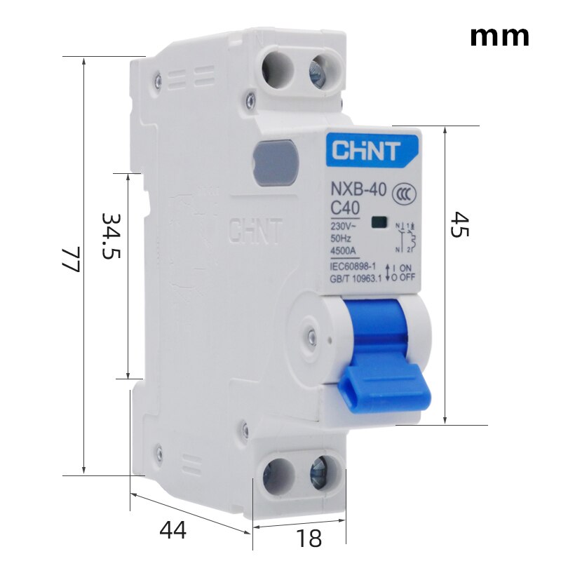 nxb series miniature circuit breaker,CHNT CHINT Miniature Circuit Breaker NXB-40 MCB 1P+N C 10 16 20 25 32 40A Air Switch