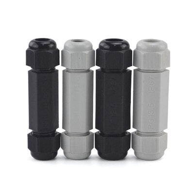 1PCS IP67 Waterproof Straight Connector Junction Box Electrical Wire Cable Connector PG11/13 Outdoor Plug Socket Terminal Block.