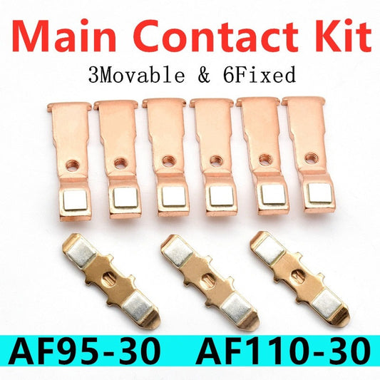 ZL95 ZL110 Contactor Contacts for AF95-30 AF110-30 Main Contact Kit Contactor Spare Parts Replacement  Moving and Fixed Contacts.