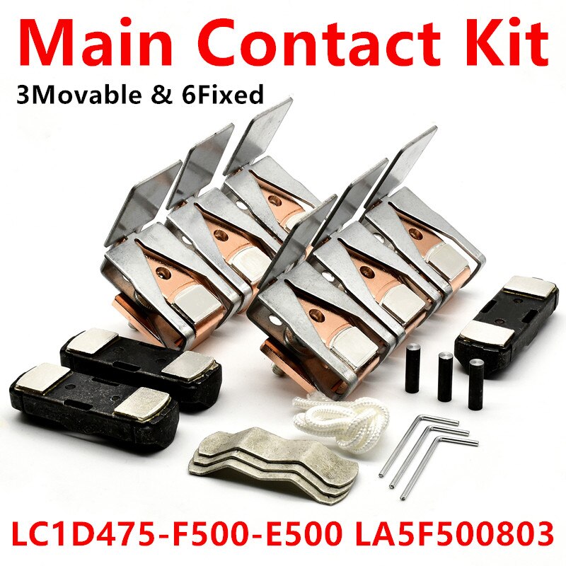 LA5F500803 Main Contact Kit For Contactor LC1D475 LC1F500 LC1E500 Moving And Fixed Contacts.