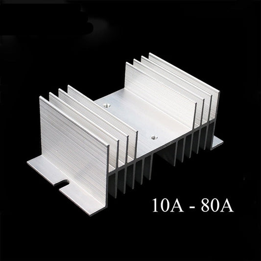 1 pcs W shape Aluminum Single Phase Solid State Relay SSR Heat Sink Base Small Type Heat for 10A to 80A Radiator Wholesale Hot.