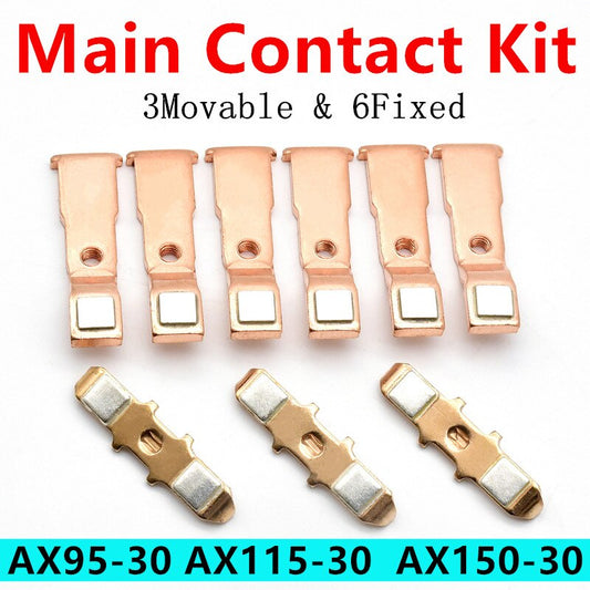 Main Contact Kit For AX95-30 AX115-30 AX150-30 Contactor Repair Kit Moving And Fixed Contacts.