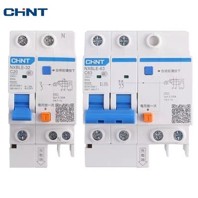 CHINT CHNT Leakage Protection Household Air Switch Circuit Breaker NXBLE-63 1P+N 2P 3P 3P+N 4p Leakage Circuit Breakers.