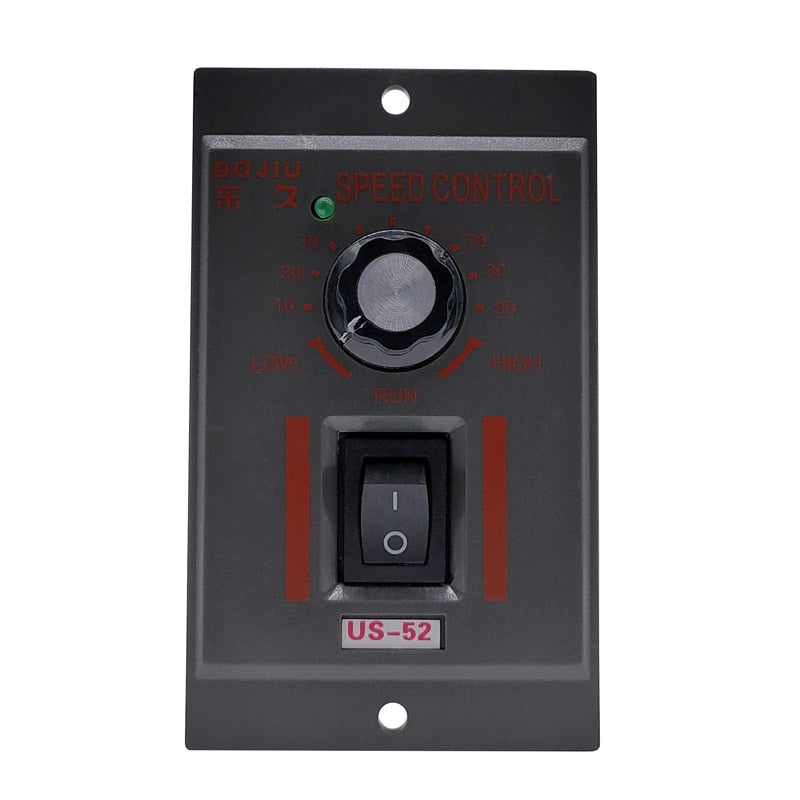US-52 220V 400W ac speed controller ac regulator motor control forword backword with filter capacitor.