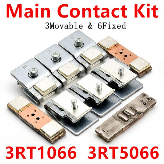 3RT1966-6A Main Contact Kit For 3 Pole Contactor 3RT1066 3RT5066 Moving And Fixed Contacts.
