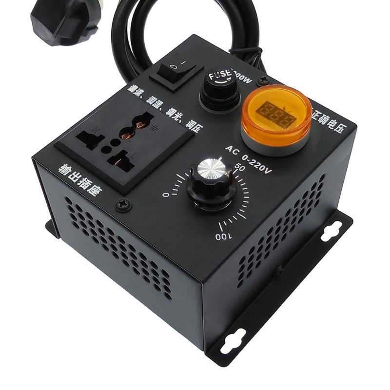 220V 5000W SCR Voltage Pressure Regulator Motor Speed Controller.