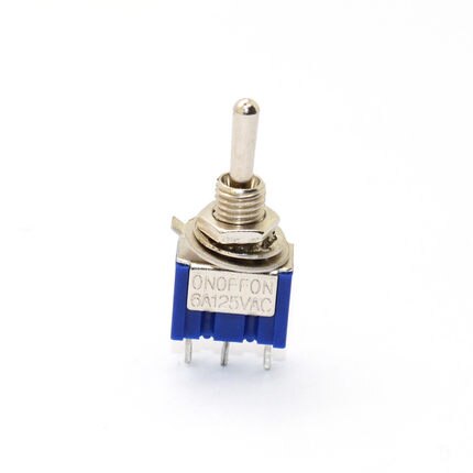 10Pcs DIY Toggle Switch ON-OFF-ON 3 Pin 3 Position Mini Latching MTS-103 AC 125V/6A 250V/3A Power Button Switch SPDT Car Auto.