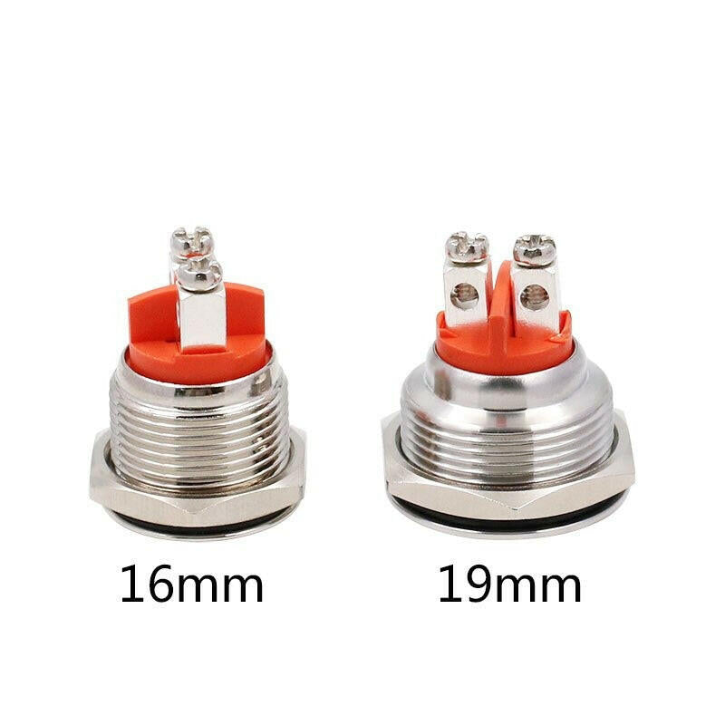 16mm 19mm NC Normal Push Button Switch Momentary Reset Self-reset.