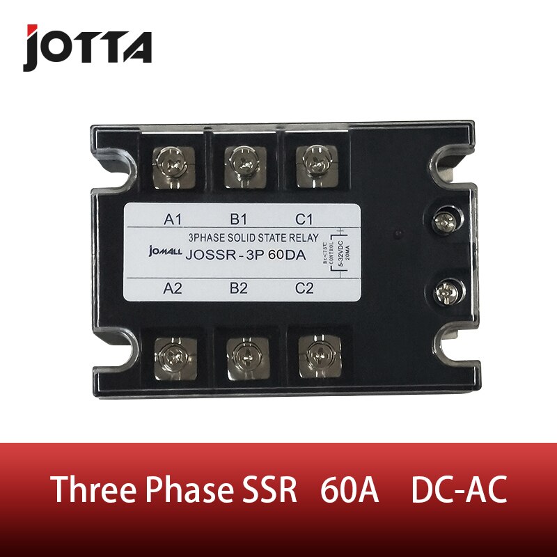 SSR 3 phase 60DA  DC control AC 60A three phase Solid state relay.