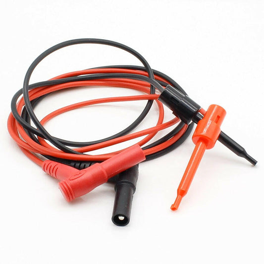 1pair Banana Plug To Test Hook Clip Probe Cable For Multimeter Test Equipment.