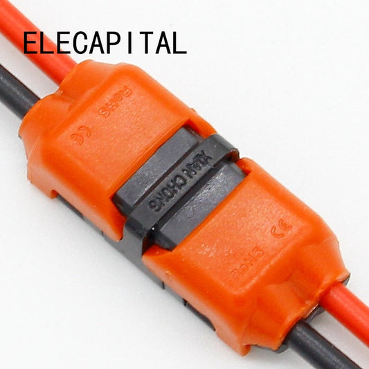 5pcs 2p Spring Connector wire with no welding no screws Quick Connector cable clamp Terminal Block 2 Way Easy Fit for led strip.