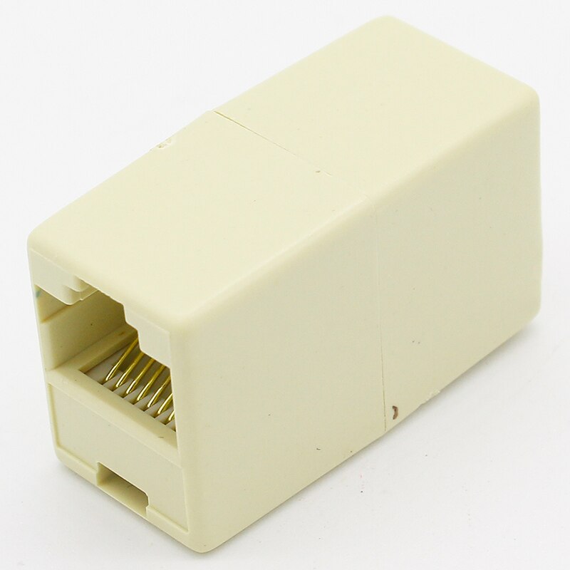 IMC Hot 10 Pcs RJ45 8P8C Double Ports Female Plug Telephone Connector.