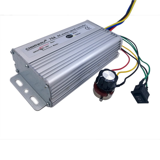 70A DC motor Speed Controller 12V-60V Reversible PWM Control Forward Reverse Switch.