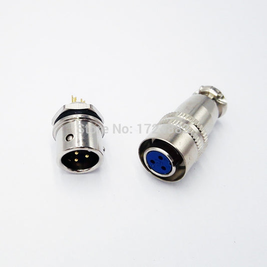 8mm connector plug XS8 2Pin - 4Pin connector Socket Male Female Push pull self-locking complete set.