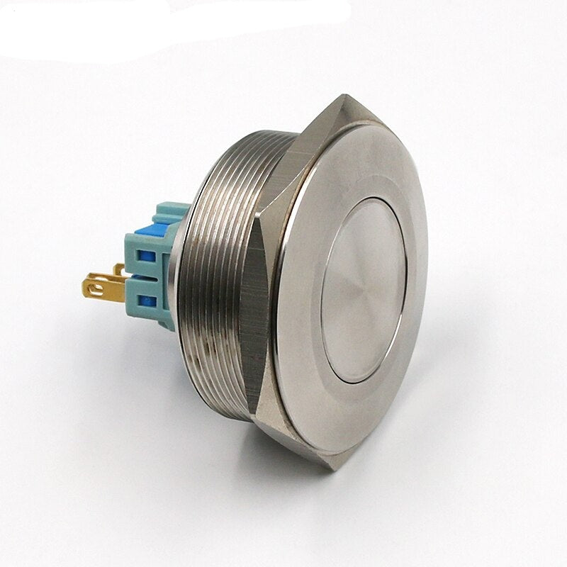 1pc 25mm Metal Stainless Steel Waterproof Momentary Push Button Switch.