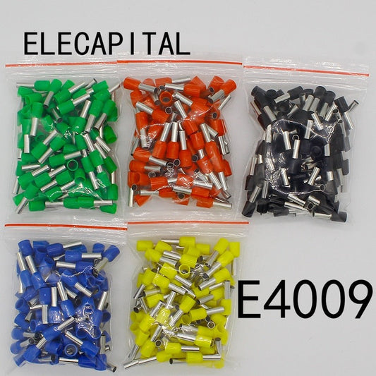 E4009 Tube insulating terminals 4MM2 100PCS/Pack Cable Wire Connector Insulated Insulating Crimp Terminal Connector E-.