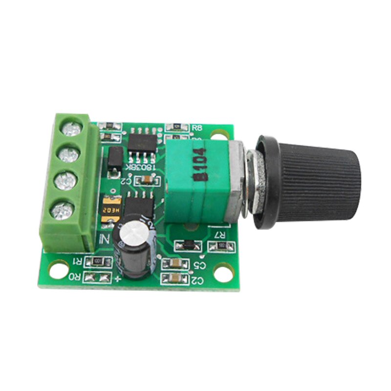 Miniature PWM speed controller DC motor 0~100% adjustable drive module input 2A DC1.8-12V.