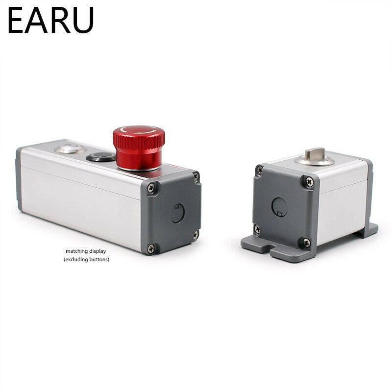 EARU-1pc Aluminium Alloy Push Button Terminal Mounting Box Base 1 2 3 4 5 Port.