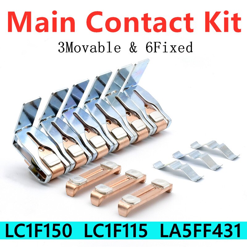 LA5FF431 Main Contact Kit for LC1F150 LC1F115 Contactor Spare Parts Replacement.