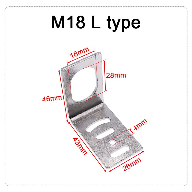M8 M12 M18 M30 SN04 approach sensor holder proximity switch bracket.