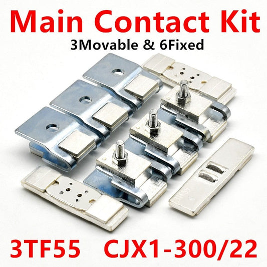 3TY7550-0A Main Contact Kit for 3TF55 Contactor Spare Parts CJX1-300/22 Fixed and Moving Silver Contact.