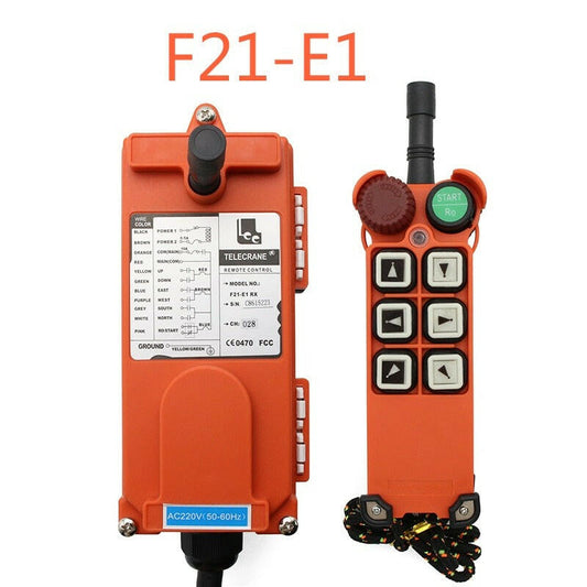 Industrial Remote Controller Switches  Hoist Crane Control Lift Crane 1 Transmitter + 1 Receiver F21-E1 Arrow.