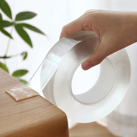 1/2/3/5M Nano Tape Double Sided Tape Transparent No Trace Reusable Waterproof Adhesive Tape Glue Cleanable Home Gekkotape.