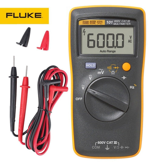 FLUKE 101/101 KIT Handheld Digital Multimeter Professional Tester Multimeter Professional Digital Multimeter With Test Leads.