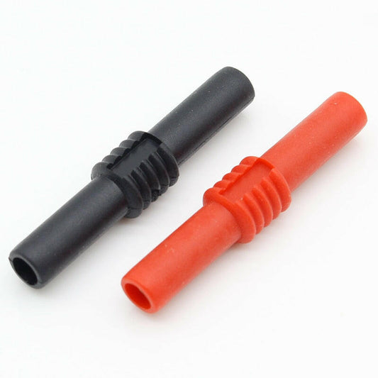 10Pcs Insulated Red and Black 4mm Female to Female Banana Jack Adapter Connector.
