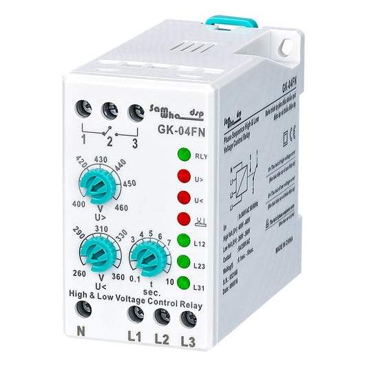 Samwha-Dsp GK-04FN Phase Control Adjustable Protection Relay (3*380V With Neutral Wire).