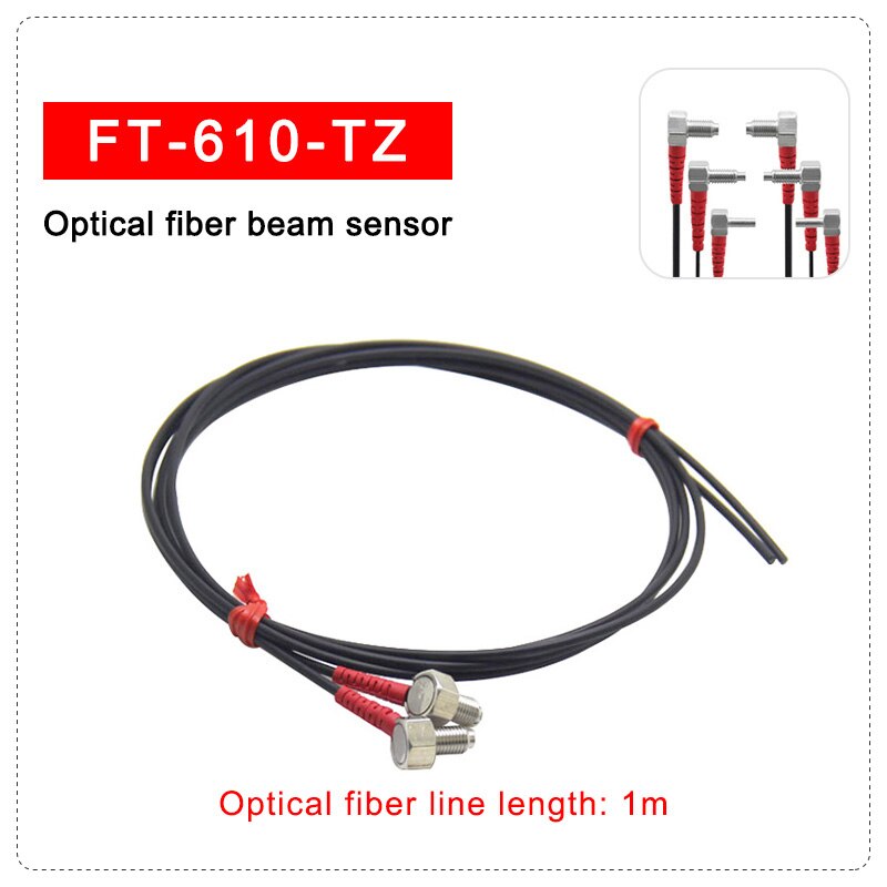 1m Optical Fiber Reflection Sensor M3 M4 M6 Optical Fiber Beam Sensor Switch FRS-310 FRS-410 FRS-610.