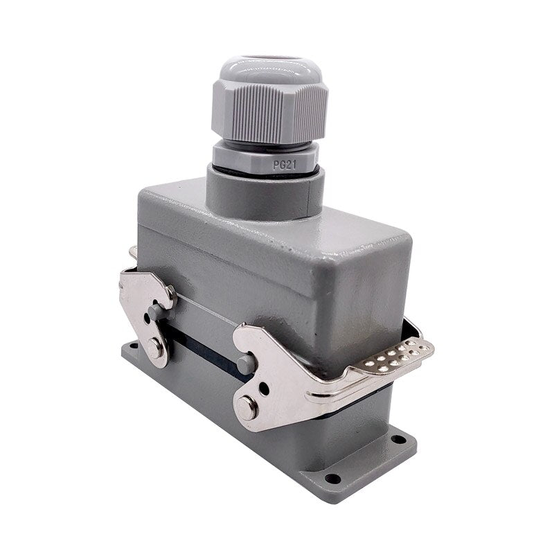 screw connector,Heavy Duty Connectors HDC-HE-016-1/2/3/4 F/M 16pin 16A 500V Industrial rectangular Aviation connector plug Screw connection