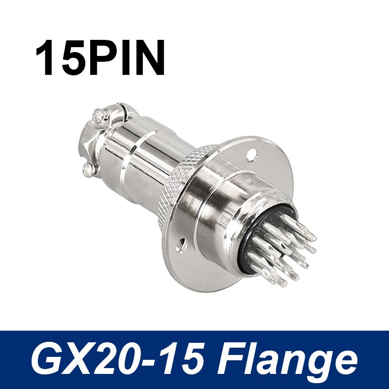 GX20 Connecotor flange mounting aviation plug male and female 2Pin - 15pin connectors.