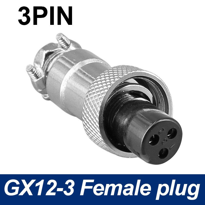 Only Female Plug 7/16 GX12  Cable Connector 2Pin3pin4pin 5pin6pin7Pin.