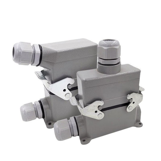 10pin 16a connector,Heavy Duty Connectors HDC-HE-010-1/2/3/4 F/M 10pin 16A Screw connection Industrial rectangular Aviation connector plug