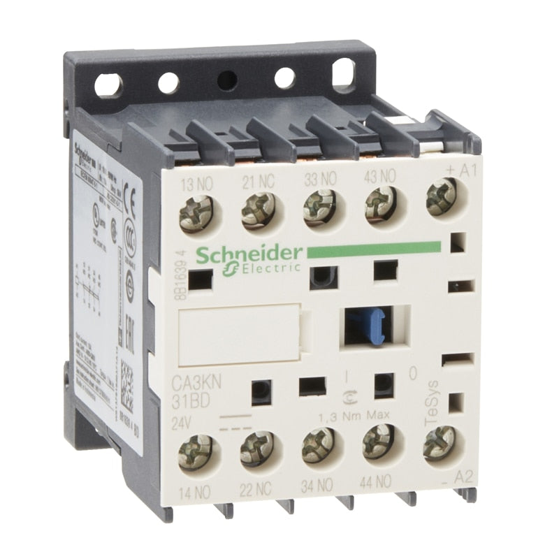 Schneider Electric TeSys K Control Relay 24VDC Coil Voltage CA3KN40BD CA3KN31BD CA3KN22BD Contactor.