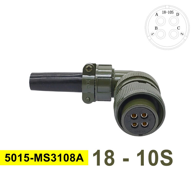 5015 MIL-C Plug Socket 18S-3 Circular Connector 18S-10 18S-11 Military Specification Connector MIL STD MS3102 MS3106 MS3108.