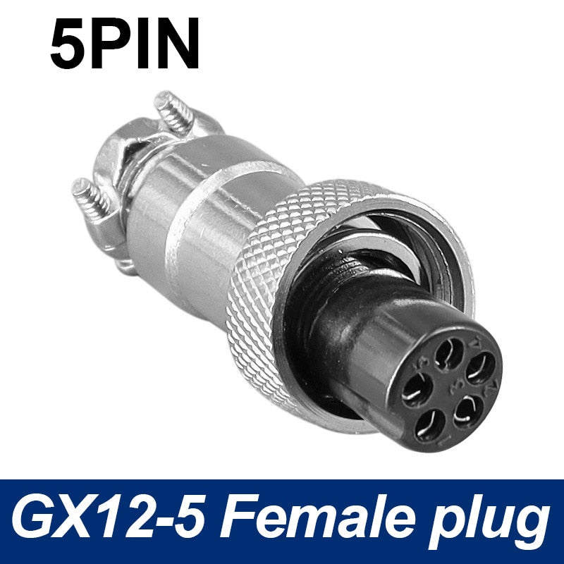 Only Female Plug 7/16 GX12  Cable Connector 2Pin3pin4pin 5pin6pin7Pin.