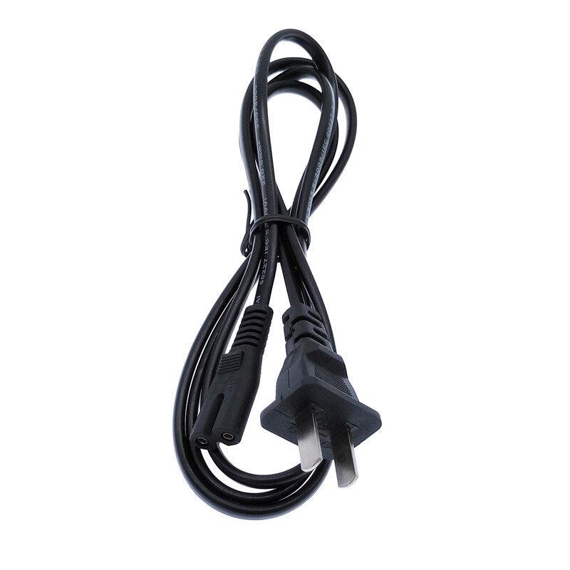 AC US EU Power Cable 2pin plug 1.5m 2*0.75 2-prong copper cord cable lead Wire.