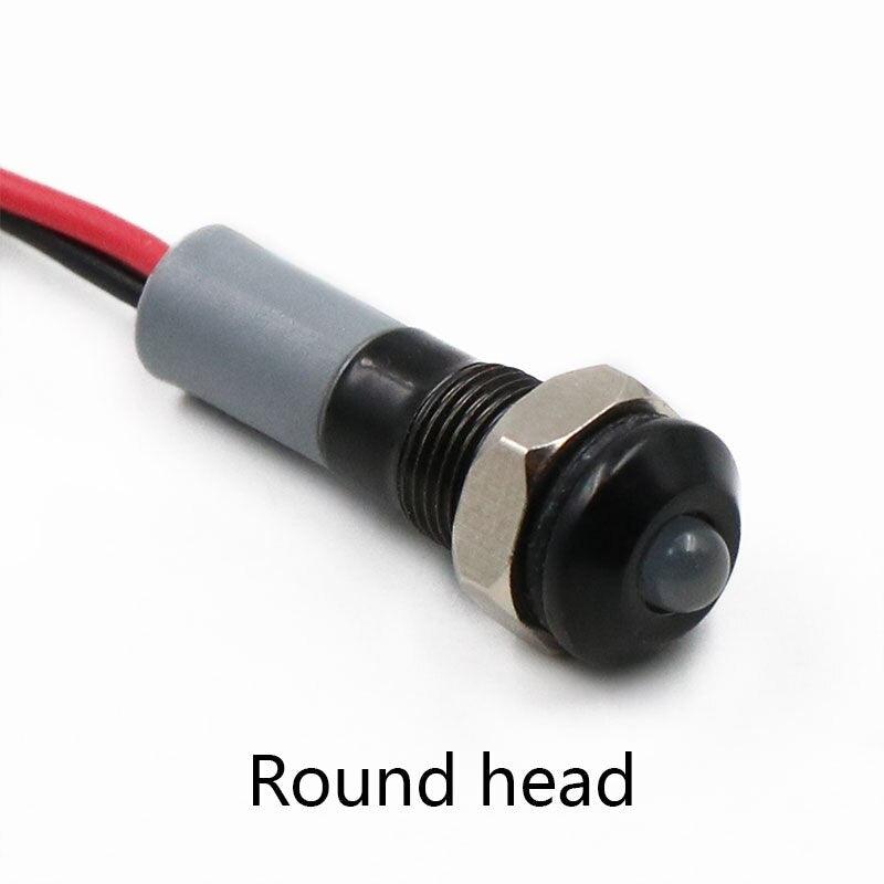 Warning Indicator Module electrical center b2c | Black Body 6mm Waterproof IP67 Metal LED ...