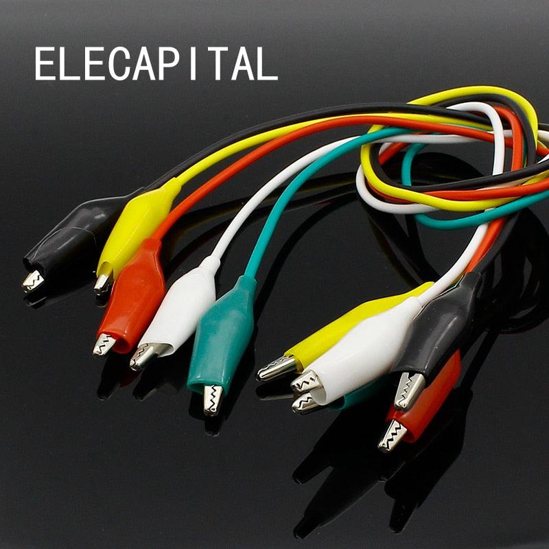 Brand New 10pcs Alligator Clips Electrical DIY Test Leads Alligator Double-ended Crocodile Clips Roach Clip Test Jumper Wire.