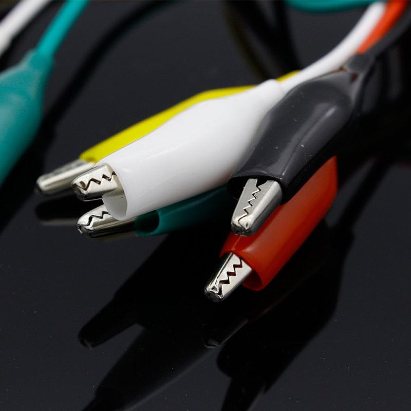 Brand New 10pcs Alligator Clips Electrical DIY Test Leads Alligator Double-ended Crocodile Clips Roach Clip Test Jumper Wire.