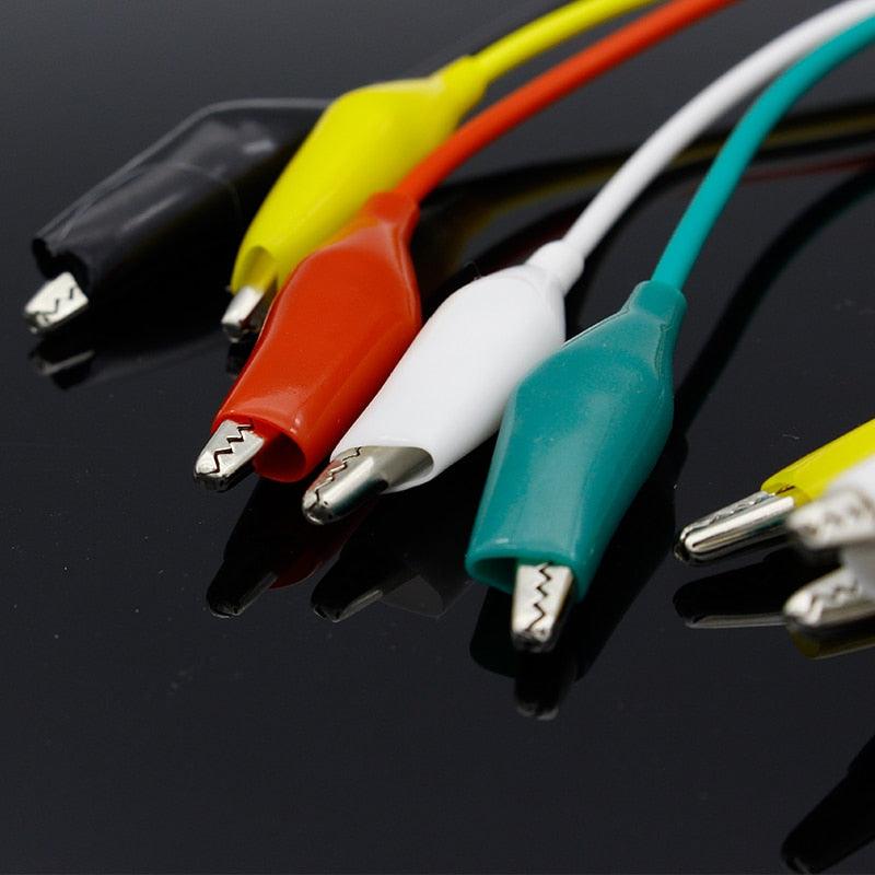 Brand New 10pcs Alligator Clips Electrical DIY Test Leads Alligator Double-ended Crocodile Clips Roach Clip Test Jumper Wire.