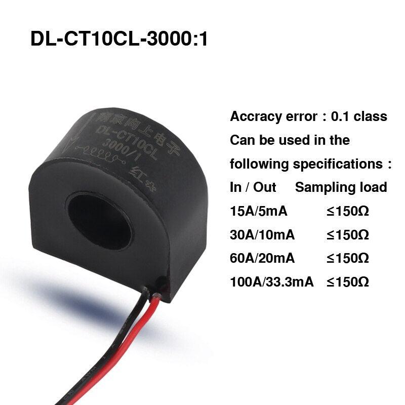 CE ROHS Micro high precision Current Transformer DL-CT10CL-50A/25mA 2000/1 100A/50mA miniature mini current transform 100A/20mA.