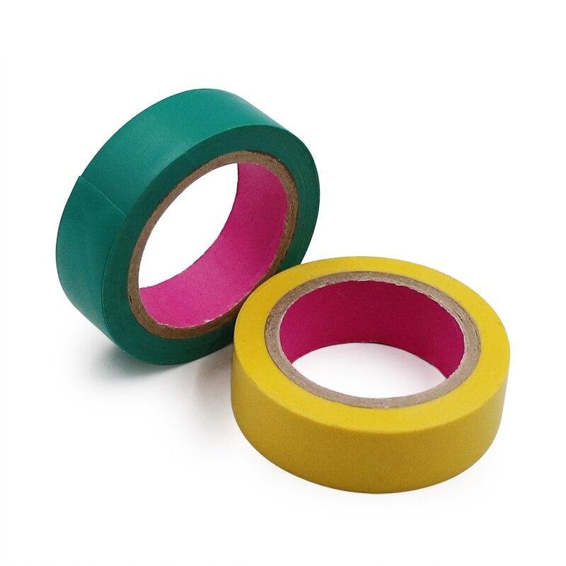 Color Electrical Tape PVC Wear-resistant Flame Retardant Lead-free Insulating Waterproof Eletrician White Black Red Blue Green.