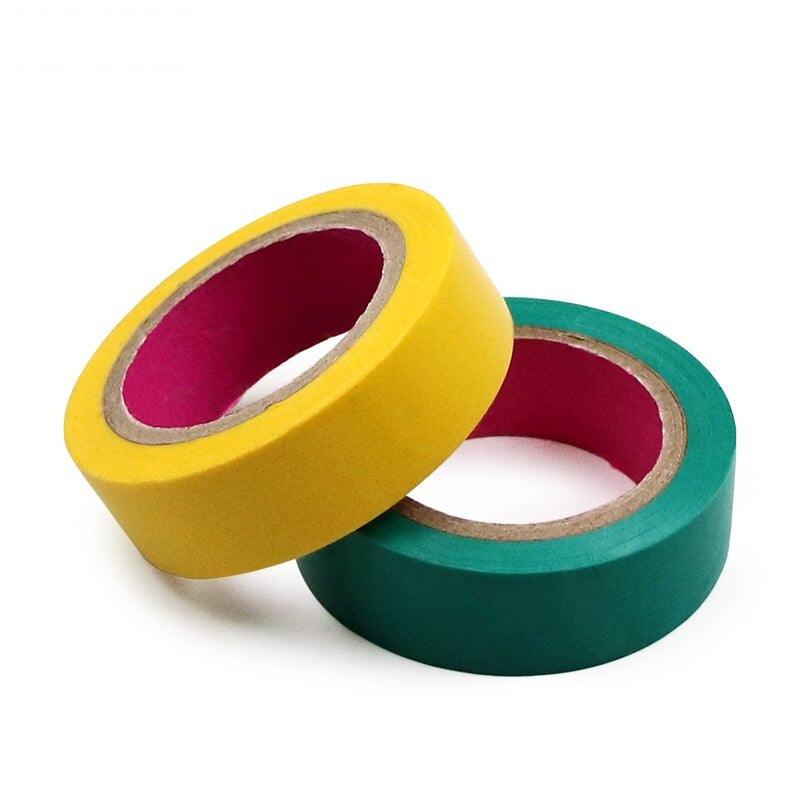 Color Electrical Tape PVC Wear-resistant Flame Retardant Lead-free Insulating Waterproof Eletrician White Black Red Blue Green.